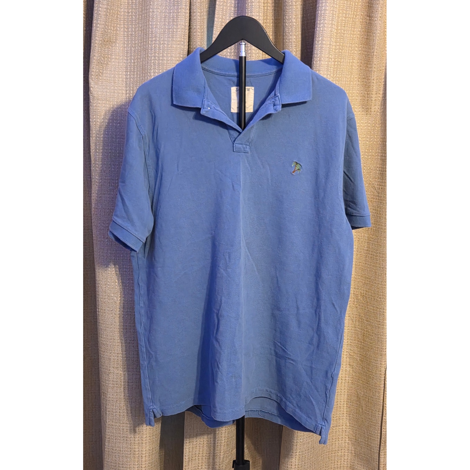 J. Crew Short Sleeve Polo Shirt Mens Size Xl Blue